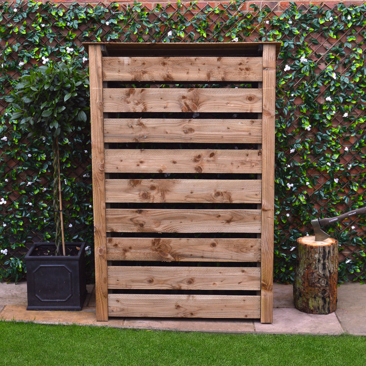 Dakota Fields 90cm W x 80cm D Solid Wood Log Store Wayfair.co.uk